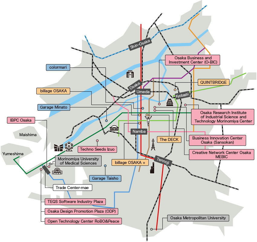 大阪市全体マップ