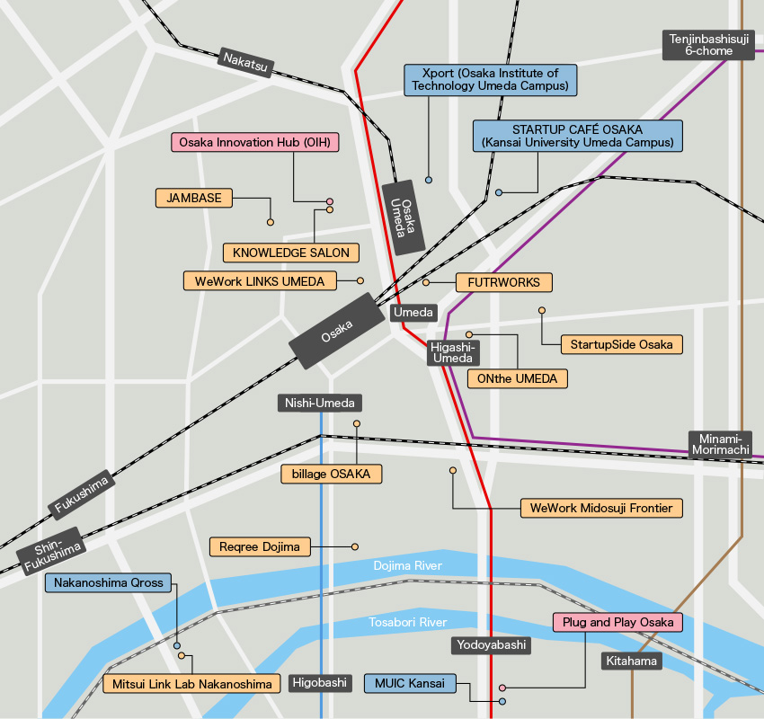 大阪駅周辺詳細マップ